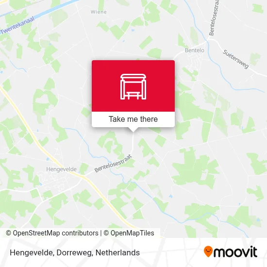 Hengevelde, Dorreweg map