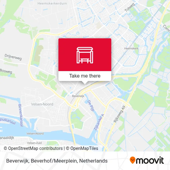 Beverwijk, Beverhof/Meerplein map