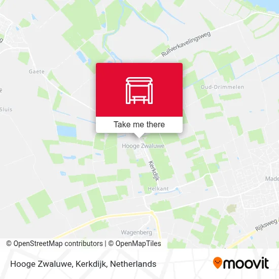 Hooge Zwaluwe, Kerkdijk map