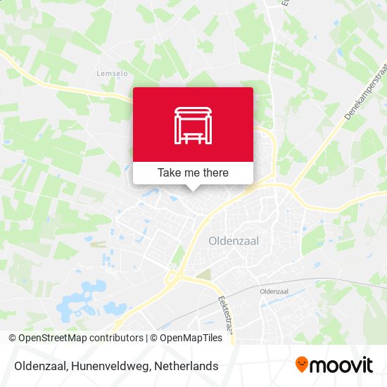 Oldenzaal, Hunenveldweg map