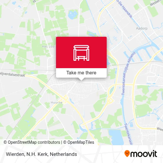 Wierden, N.H. Kerk map