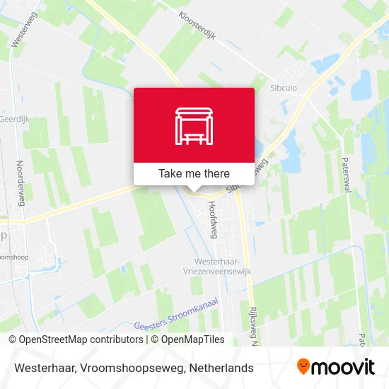 Westerhaar, Vroomshoopseweg map