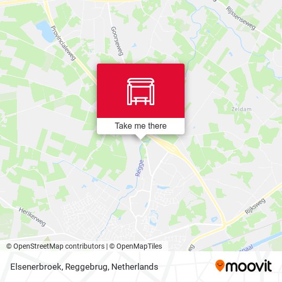 Elsenerbroek, Reggebrug map