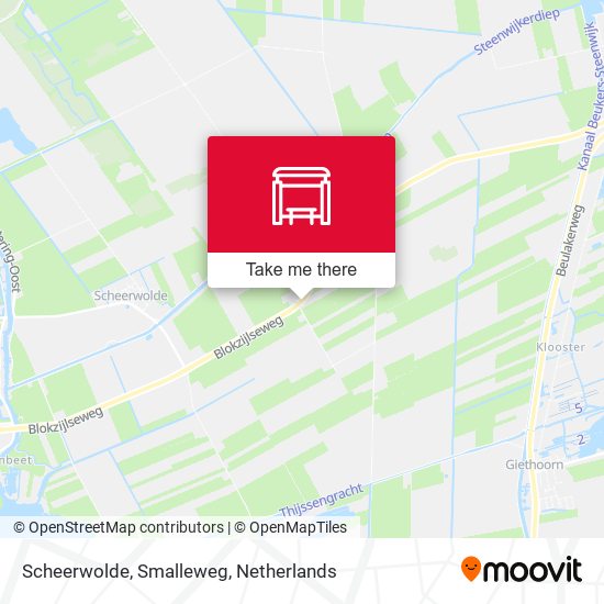 Scheerwolde, Smalleweg map