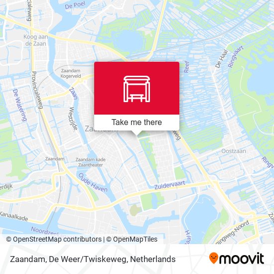 Zaandam, De Weer/Twiskeweg map