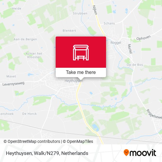 Heythuysen, Walk/N279 map