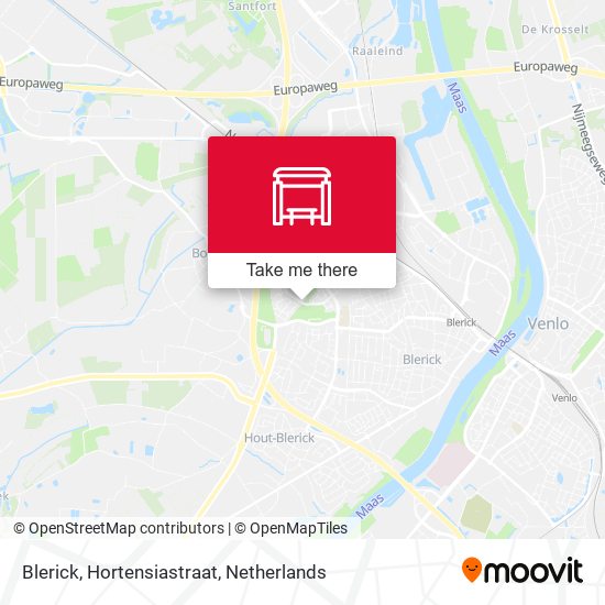 Blerick, Hortensiastraat map