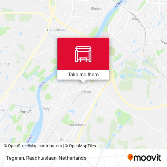 Tegelen, Raadhuislaan map