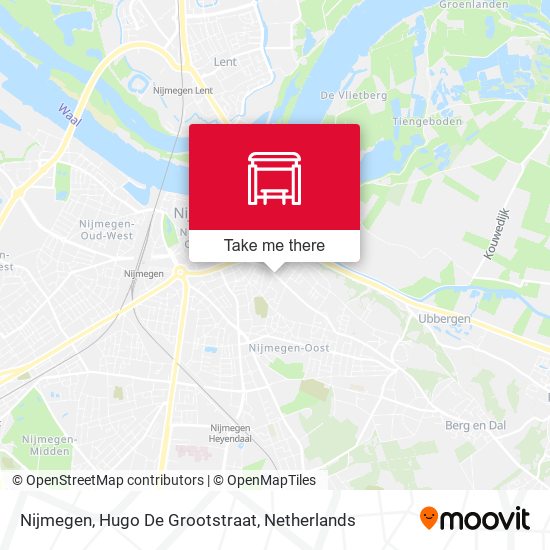 Nijmegen, Hugo De Grootstraat map