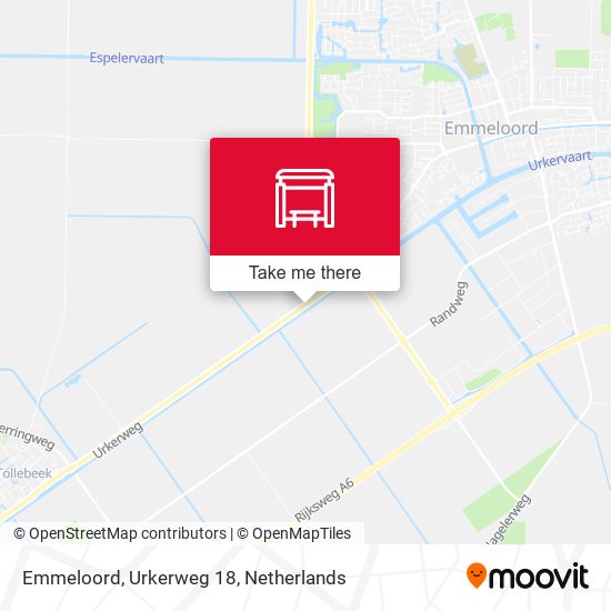 Emmeloord, Urkerweg 18 map