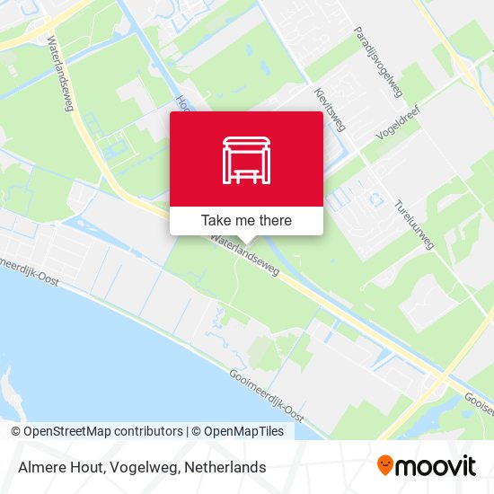 Almere Hout, Vogelweg Karte