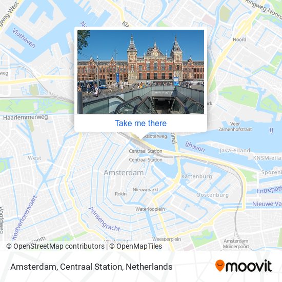 Amsterdam, Centraal Station map