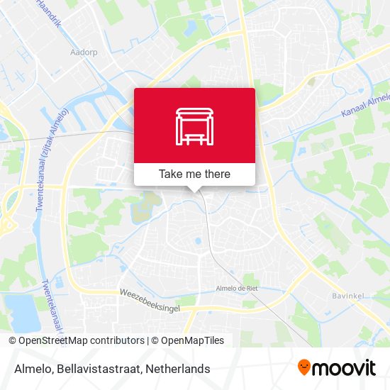 Almelo, Bellavistastraat Karte