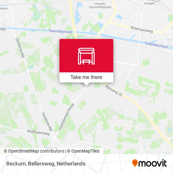 Beckum, Bellersweg map