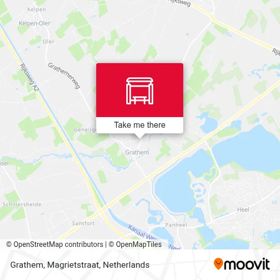 Grathem, Magrietstraat Karte