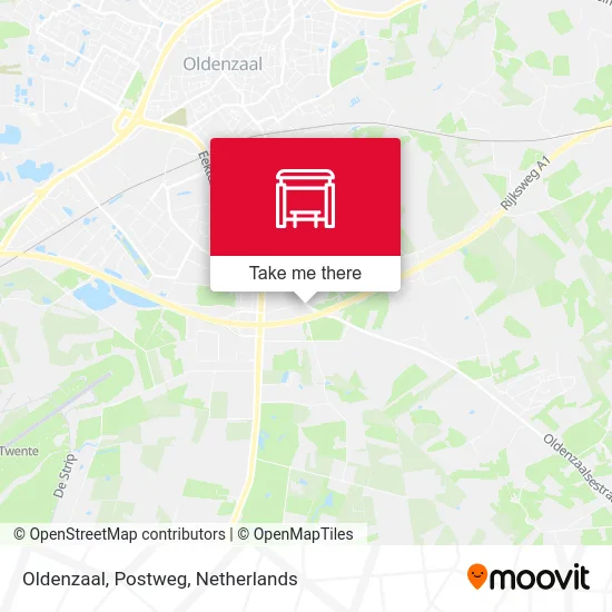 Oldenzaal, Postweg map