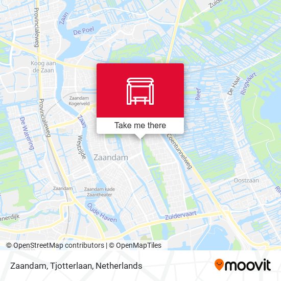 Zaandam, Tjotterlaan map