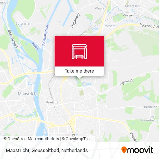 Maastricht, Geusseltbad Karte