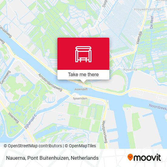 Nauerna, Pont Buitenhuizen map