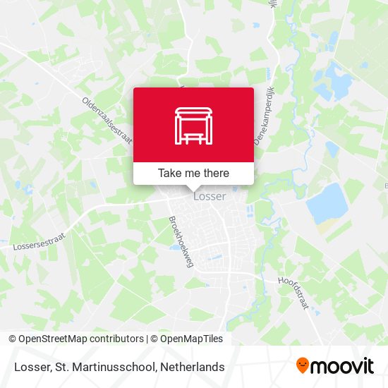 Losser, St. Martinusschool map
