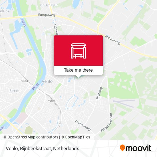 Venlo, Rijnbeekstraat map
