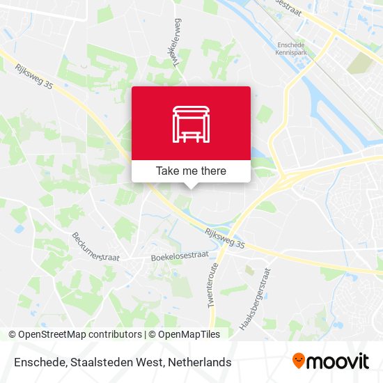 Enschede, Staalsteden West map