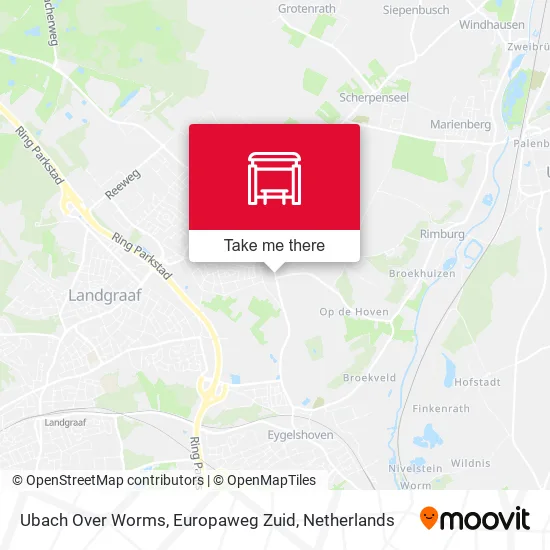 Ubach Over Worms, Europaweg Zuid map