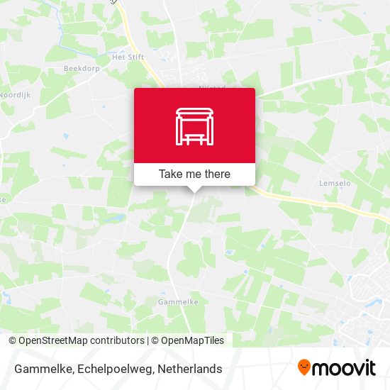 Gammelke, Echelpoelweg map