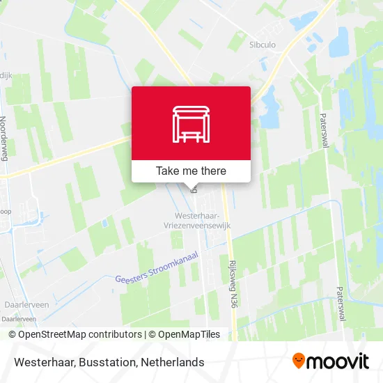 Westerhaar, Busstation map