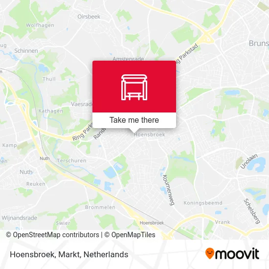 Hoensbroek, Markt map