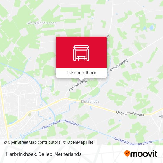 Harbrinkhoek, De Iep map