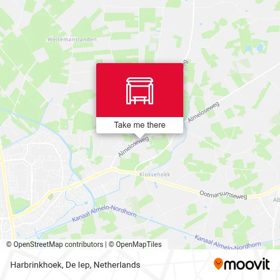 Harbrinkhoek, De Iep map