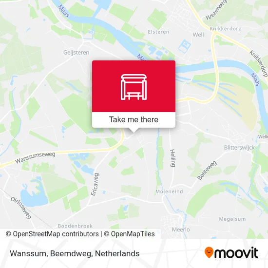 Wanssum, Beemdweg Karte