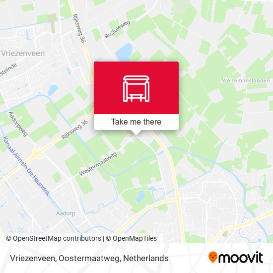 Vriezenveen, Oostermaatweg map
