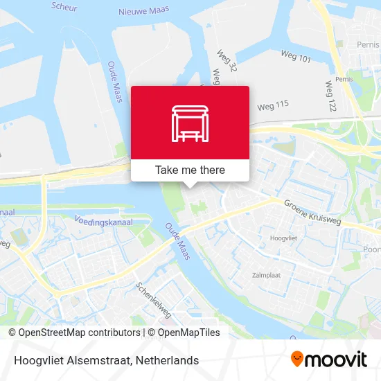 Hoogvliet Alsemstraat map