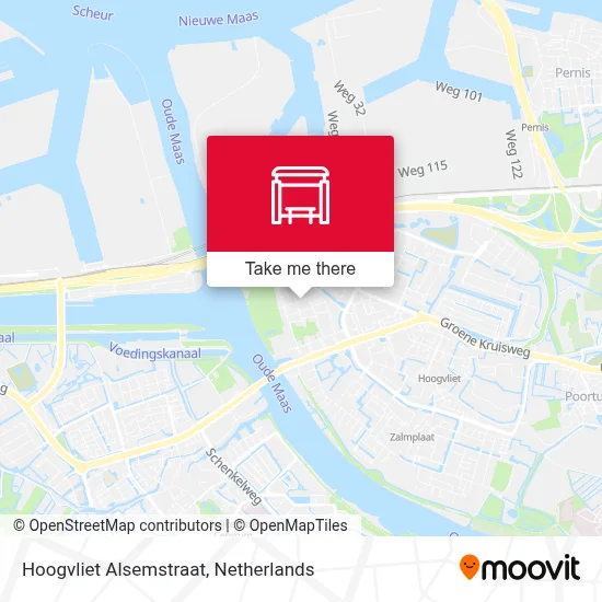 Hoogvliet Alsemstraat map