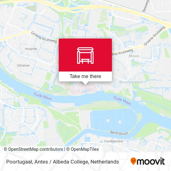 Poortugaal, Antes / Albeda College map