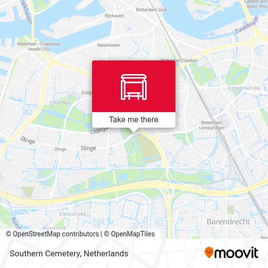 Zuiderbegraafplaats map