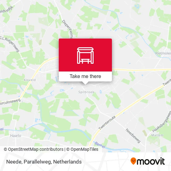 Neede, Parallelweg map