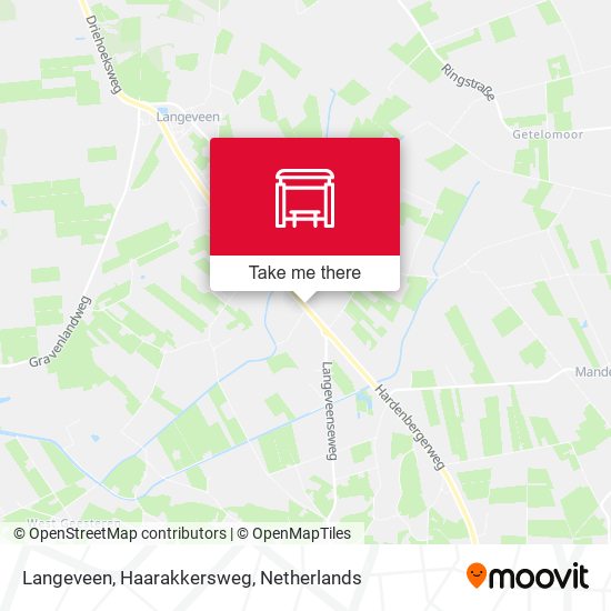 Langeveen, Haarakkersweg map