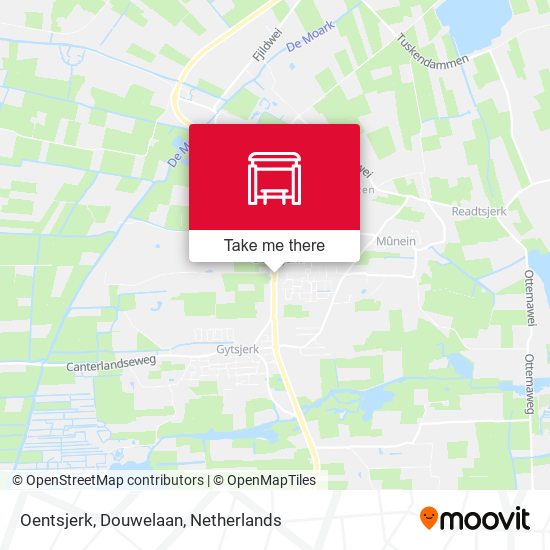 Oentsjerk, Douwelaan map