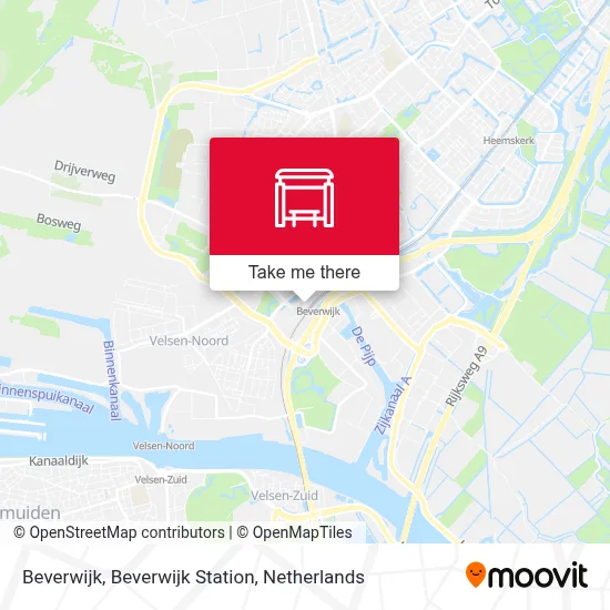 Beverwijk, Beverwijk Station map