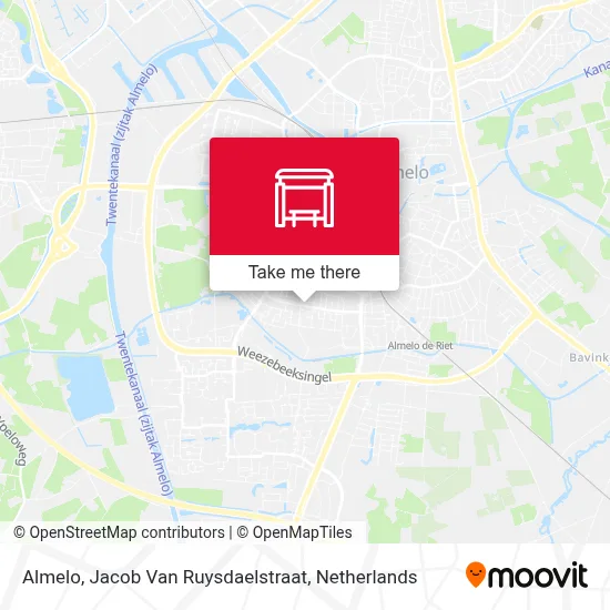 Almelo, Jacob Van Ruysdaelstraat map