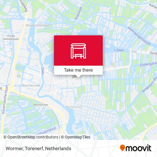 Wormer, Torenerf map