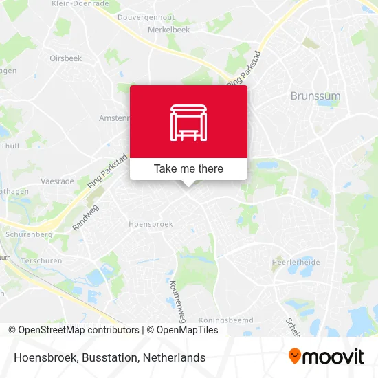 Hoensbroek, Busstation map