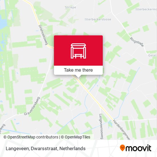 Langeveen, Dwarsstraat map