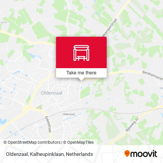 Oldenzaal, Kalheupinklaan Karte