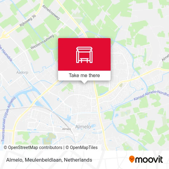 Almelo, Meulenbeldlaan Karte