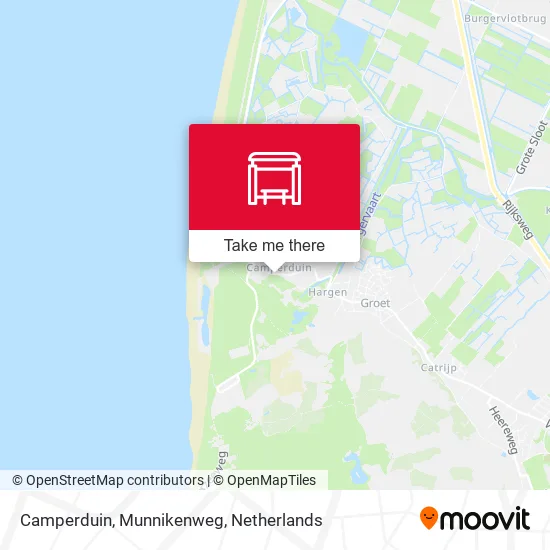 Camperduin, Munnikenweg map