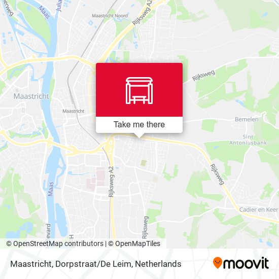 Maastricht, Dorpstraat/De Leim Karte
